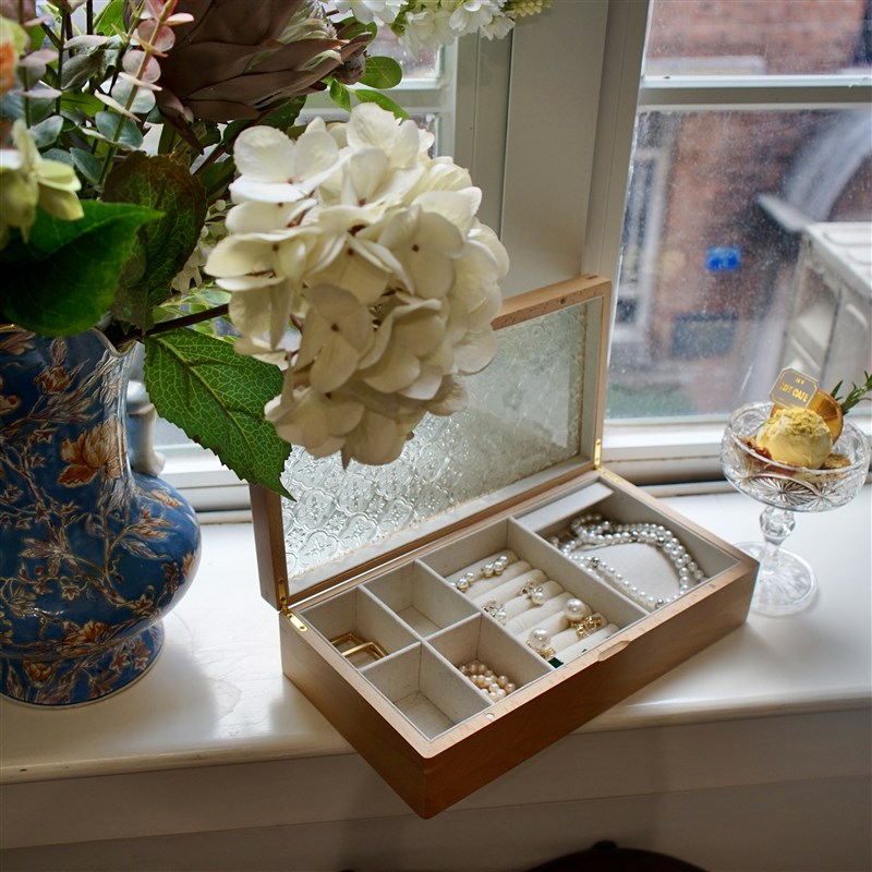 超大实木木质复古珠宝盒项链盒戒指盒首饰盒收纳盒高端结婚礼物
