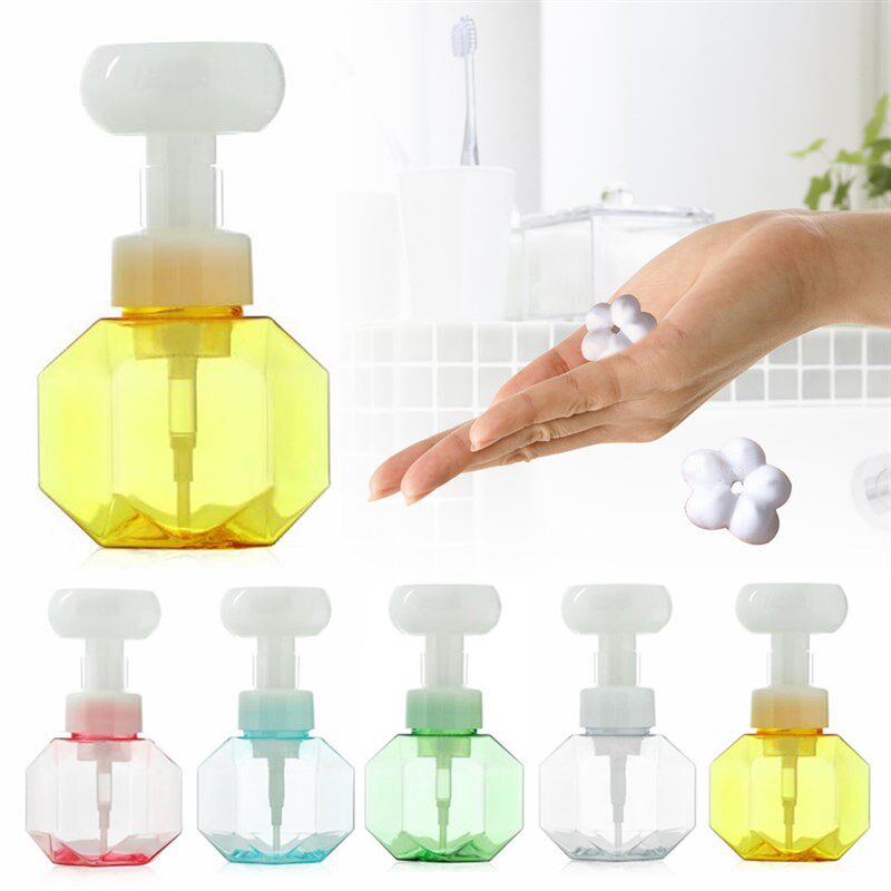 Flower Foam Bottle Refillable Hand Soap Dispenser Bathroom