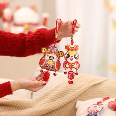 2023 Pendant New Year Decorations Fu Word Living Room