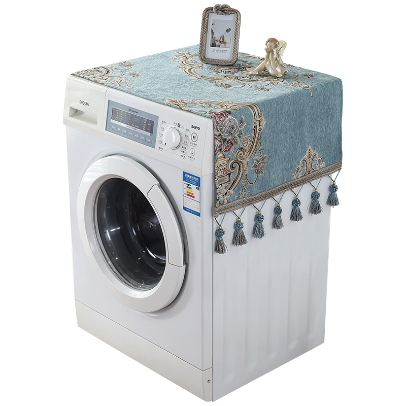 欧式客厅家用双开门冰箱防尘罩盖巾滚筒式洗衣机防尘罩微波炉罩