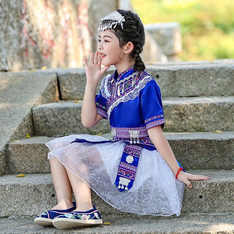 六一儿童演出服少数民族服儿童广西瑶族苗族侗族彝族仡佬族土家族