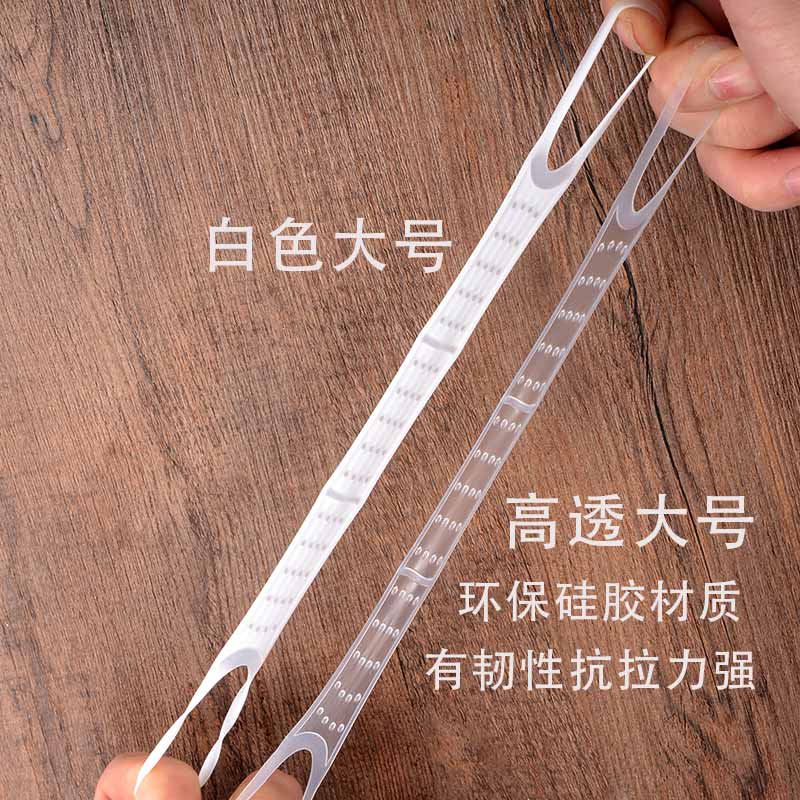 服装店衣架防滑套透明硅胶防滑条皮套防滑贴实木塑料衣撑防滑垫女