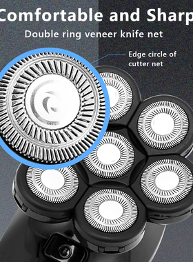 New Shaver For Men 7D Independently 7 Cutter Floating Head W