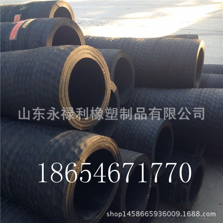 禄利天然橡胶胶管打桩机用多规格打桩管农业吸粮机用钢丝管