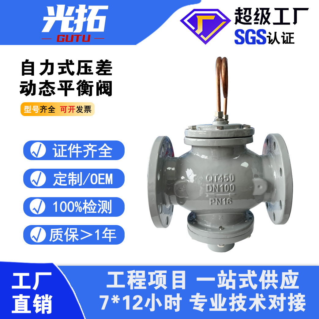 ZYC自力式压差控制阀 水利工程动态平衡阀 DN100 200 压差控制阀