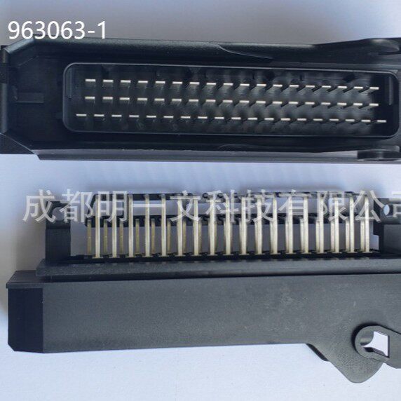 TE泰科 :963063-1 针座 55P全新  黑色汽车连接器   通孔焊接 镀