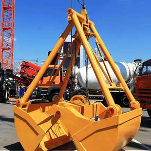 不锈钢抓斗起重机双瓣多瓣抓斗电动葫芦双梁桥式起重机抓斗