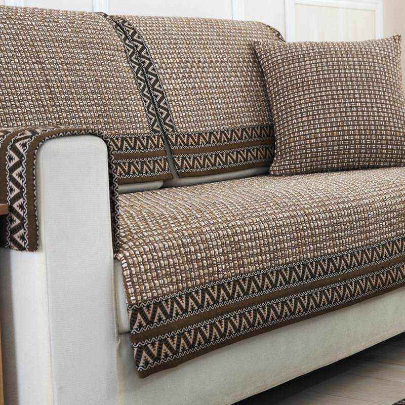 新款新中式实木棉麻亚麻沙发垫四季通用布艺防滑粗布垫子坐垫加厚,居家布艺,沙发垫,淘宝优惠券,粉丝福利购,淘宝优惠卷