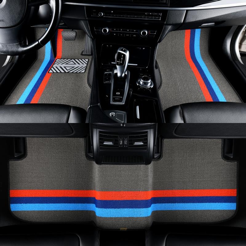 定做千款专车专用雪尼丝汽车脚垫丝圈地垫易清洗防滑耐磨脚踏垫