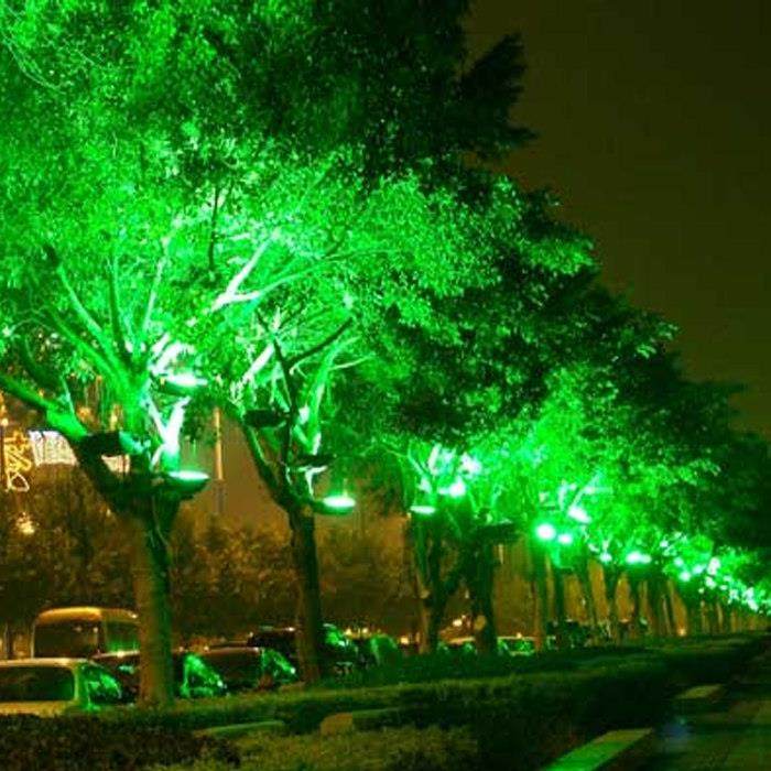 LED投光灯30W50W100W户外树灯防水树灯景观灯庭院装饰照树灯七彩