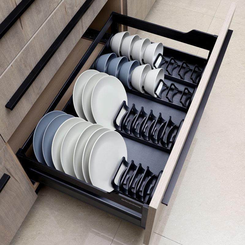 橱柜抽屉碗架内置碗碟架 厨房单层柜内放碗盘子沥水架收纳置物架,厨房/烹饪用具,厨房置物架/置物柜/角架,淘宝优惠券,粉丝福利购,淘宝优惠卷