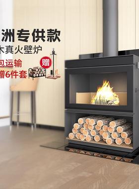 澳洲专用款壁炉真火木柴别墅家用室内燃木柴火大功率取暖炉KC800