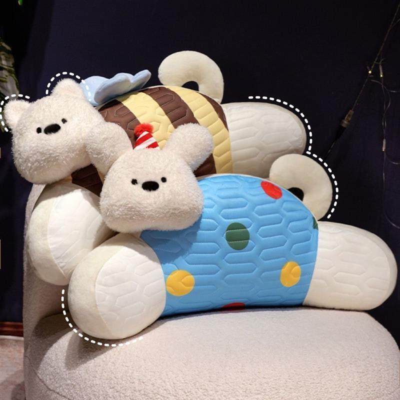 夏季冰丝乳胶大靠背垫靠腰靠枕客厅沙发抱枕办公室护腰靠椅子久坐,居家布艺,床头靠垫,淘宝优惠券,粉丝福利购,淘宝优惠卷