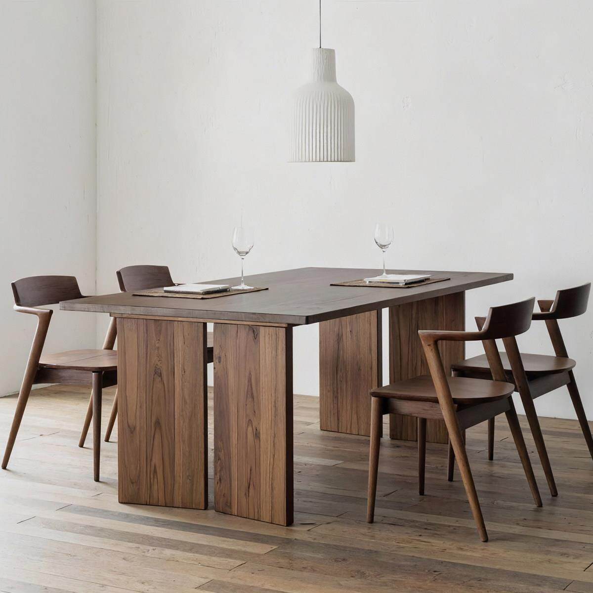 北欧实木餐桌原木设计师工作台长桌实木洽谈桌实木复古茶桌会议桌
