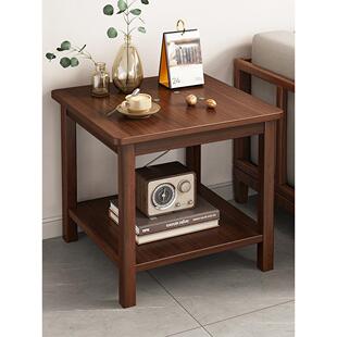 老式实木小方桌四方客厅家用迷你小茶几小桌子边柜沙发边几正方形