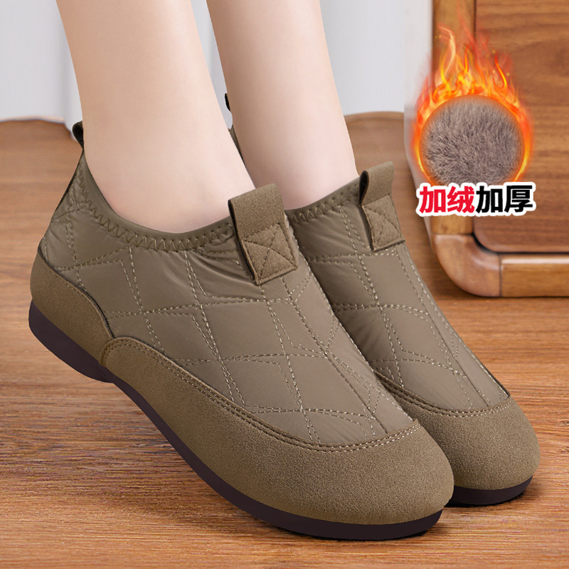 老北京棉鞋女冬季2025新款加绒保暖棉靴正品中老年时尚软底雪地靴,女鞋,时尚雪地靴,淘宝优惠券,粉丝福利购,淘宝优惠卷