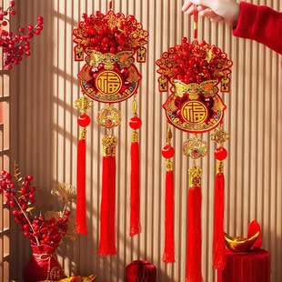 2026新款马年挂饰新年过年钱袋福字大门挂件春节氛围布置装饰用品