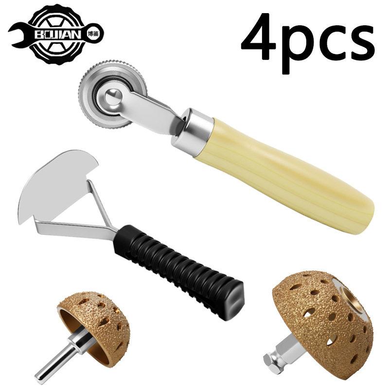 汽车补胎压轮刮刀打磨机磨头碗式磨头补胎工具包滚轮磨头
