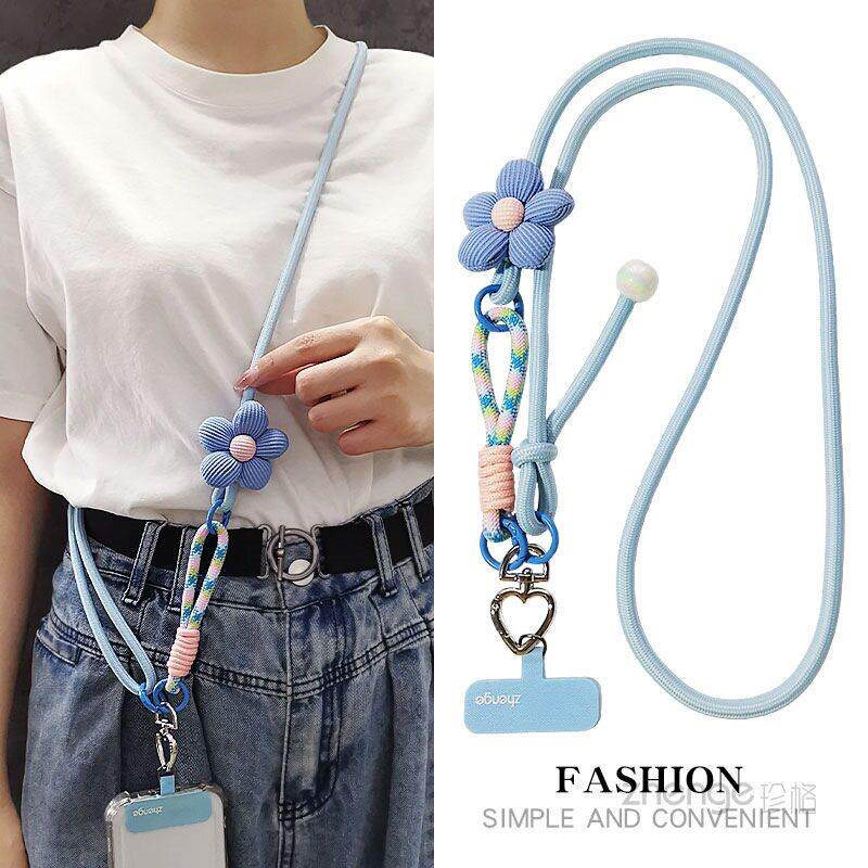 手机挂绳斜挎可调节挂脖长款女手腕短编织绳多功能户外旅游登山绳