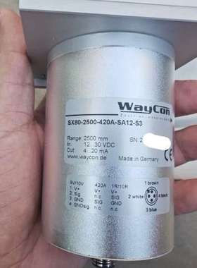 {议价}德国waycon拉绳位移传感器SX80-2500-420A-