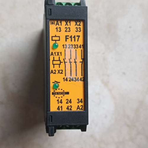 {议价}德国TESCH安全继电器 F117X01 实物图议价