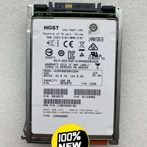 {议价}EMC 005051195 200GB SSD SAS 12