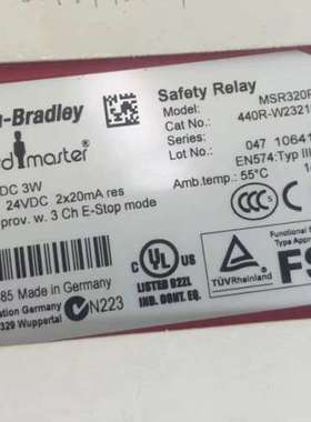 {议价}ABMSR320P安全继电器！440R-W23218