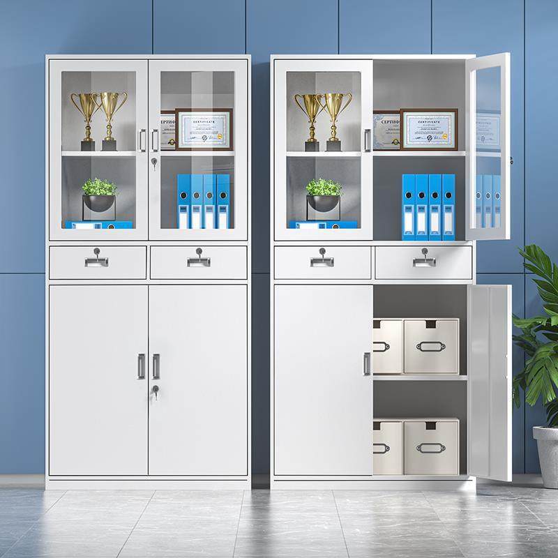 文件柜办公室资料柜带锁财务凭证柜档案柜抽屉办公柜铁皮矮柜厂家