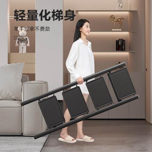 款铝合金梯子家用人字梯多功能折叠梯子伸缩楼梯加厚家用梯子