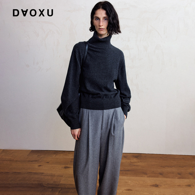 全羊毛毛织套头针织毛衣打底衫