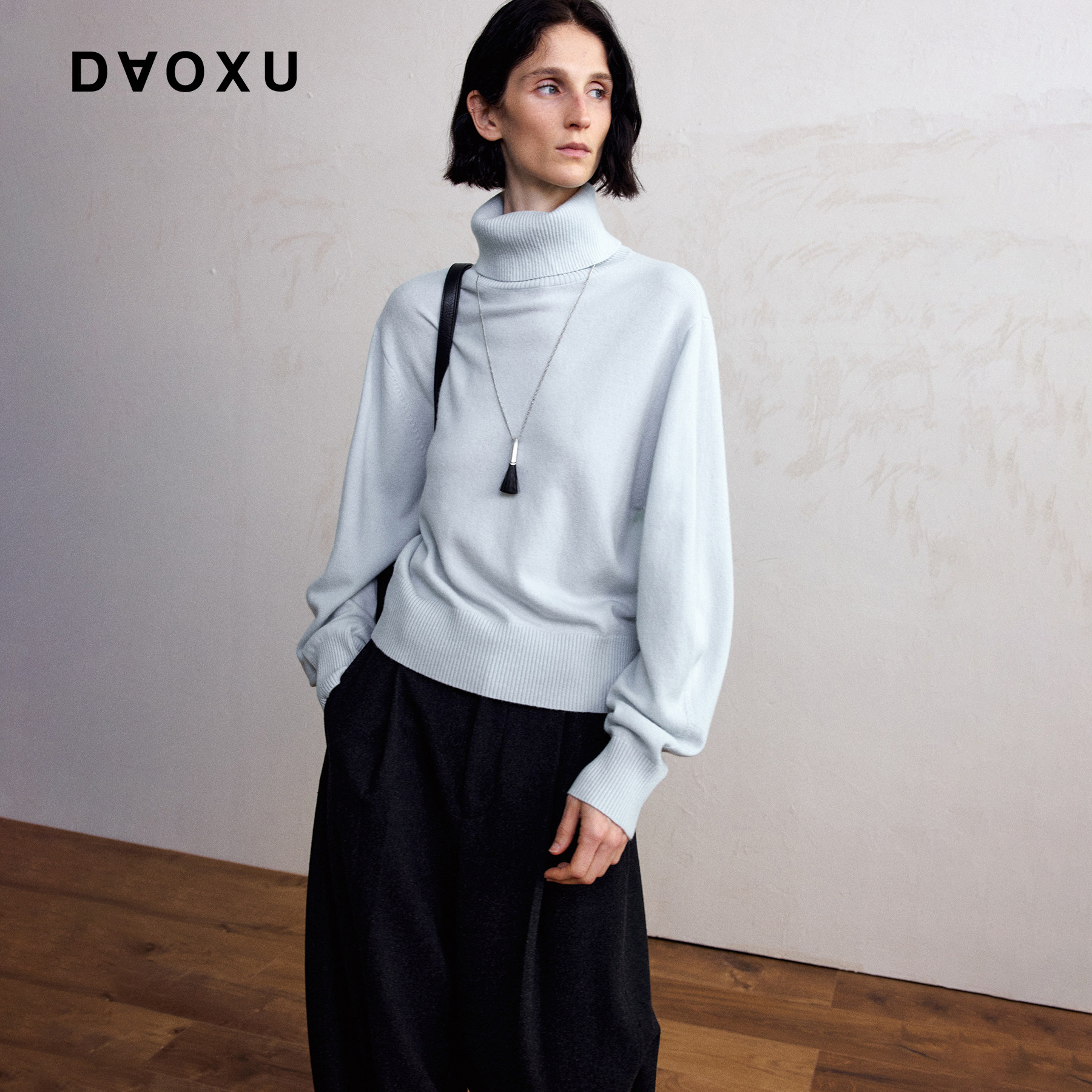 DAOXU倒序 保暖舒适 全羊毛高领毛衣外套上衣,女装/女士精品,毛针织衫,淘宝优惠券,粉丝福利购,淘宝优惠卷