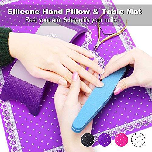 极速Silicone Hand Pillow Nail Art Table Mat Holder Pad Washa
