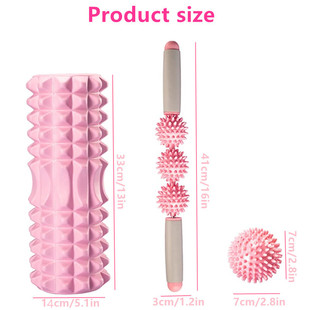 Roller Blocks Suit Fitness Column Foam Yoga Massage Pilates