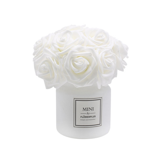 极速24Pcs/lot Artificial Rose Bouquet Decorative Foam Rose F