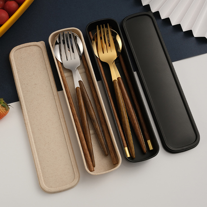 ld Vintage Kitchen Accessories Marble Walnut Wood Dinner Set