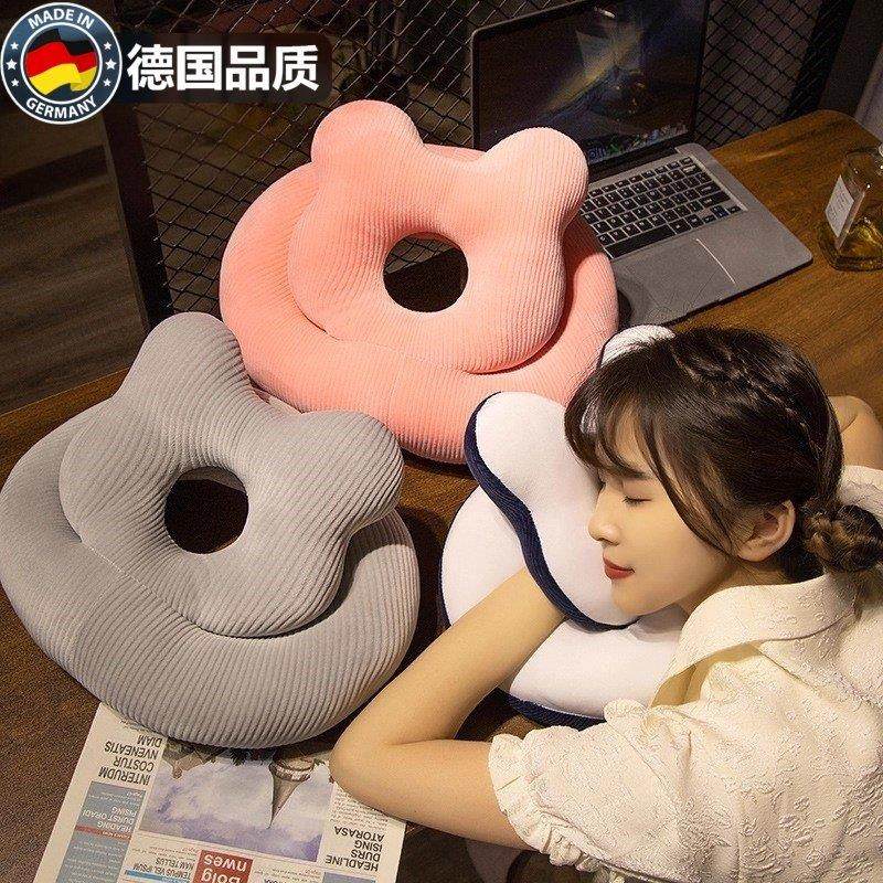 冰丝午睡枕办公室午休神器趴睡枕旅行便携护颈枕侧睡趴桌上抱枕头