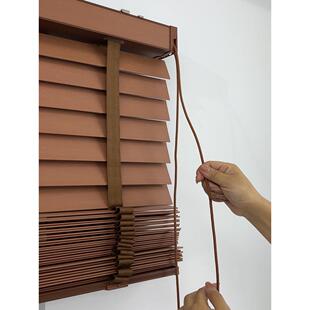 采购产品电动Pvc彷木窗帘用于卧室,客厅,书房,遮阳,可调卷帘