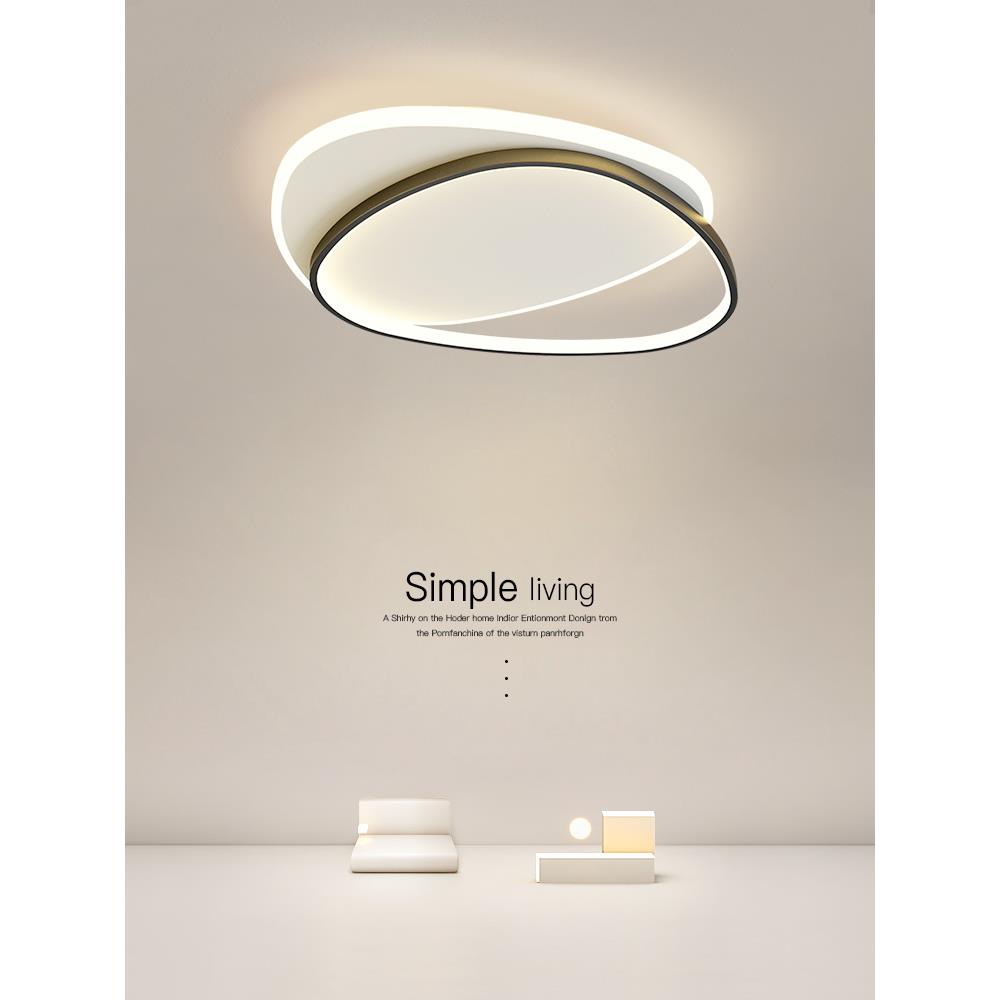 简约现代卧室灯2024年新款主卧轻奢灯具北欧ins房间led吸顶灯