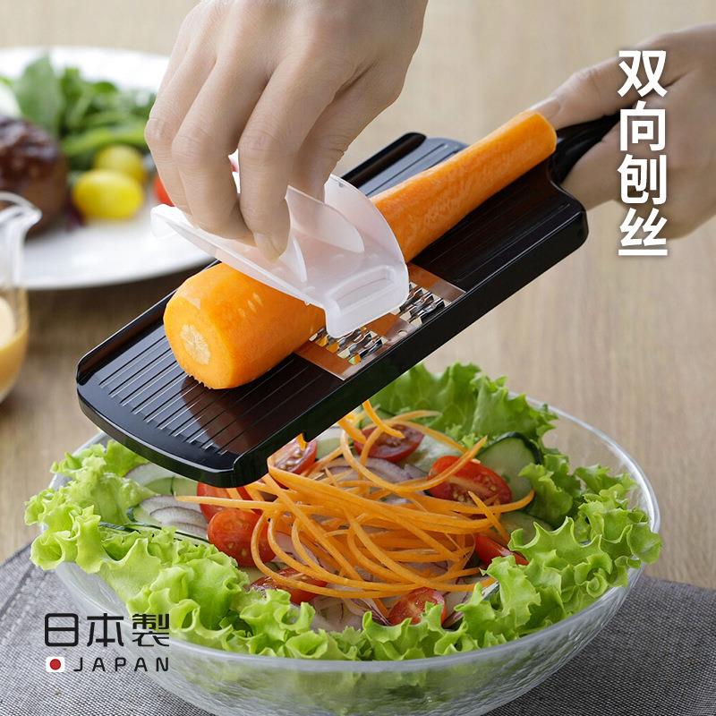 日本进口板形刨丝器不锈钢擦黄瓜土豆丝切丝器厨房切菜器擦丝