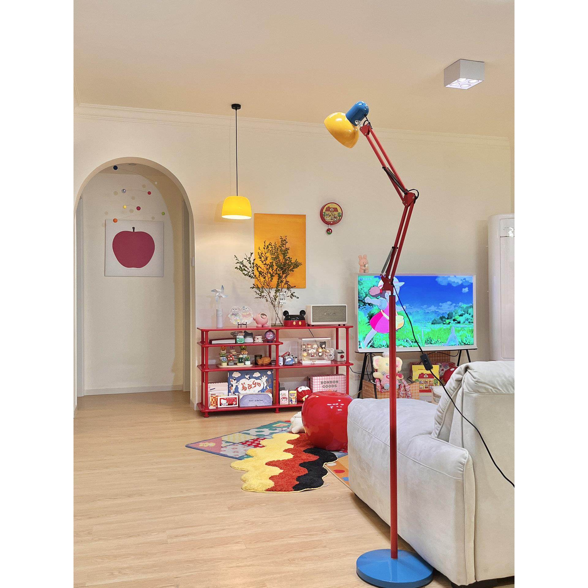 孟菲斯落地灯高级感轻奢立式客厅卧室卡通床头儿童房高颜值氛围感