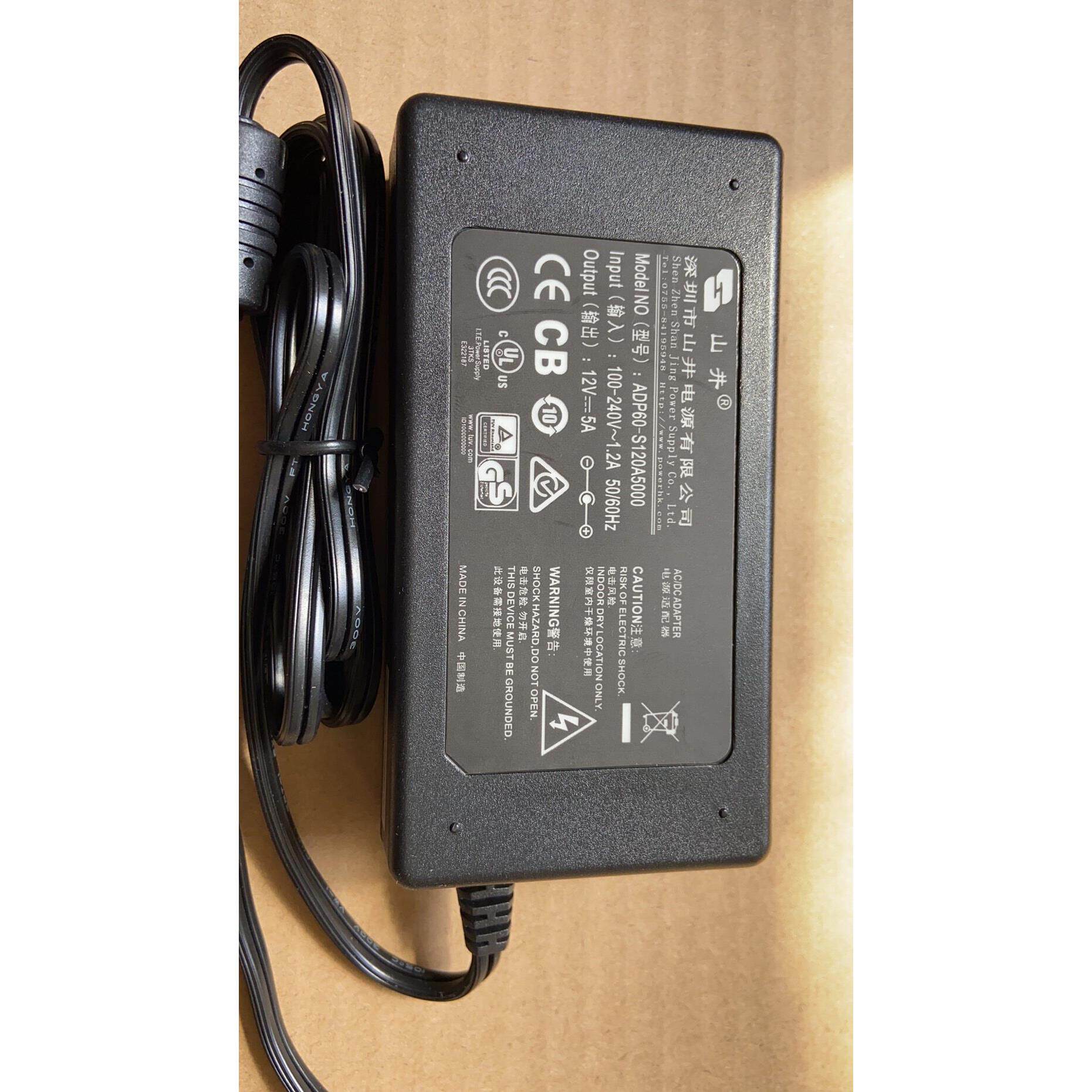 ADP60-S120A5000 12V5A山井电源/适配器 CCC.CE 认证