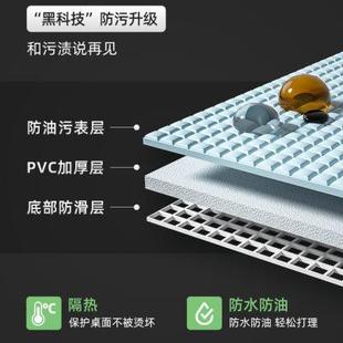 北欧白格子桌布免洗防烫家用宿舍桌布ins风长方形台布pvc餐桌布