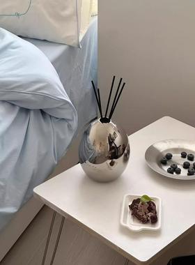 in银色蛋形扩散器无火香薰无障碍豪华风格饰品家居卧室高端家居装
