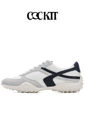 COCKTT【星弧】百搭德训鞋女春夏新款平底休闲女鞋户外运动阿甘鞋