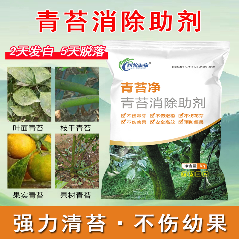 一喷净青苔不伤果树嫩芽幼果