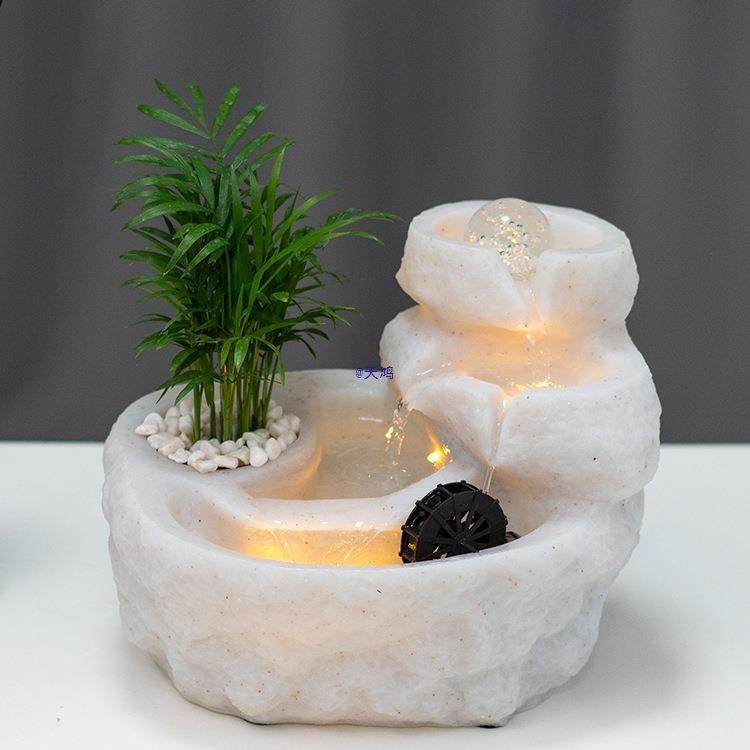 轻奢风水轮小假山喷泉水晶球水车流水摆件循环水现代客厅办公室,标准件/零部件/工业耗材,车间地垫,淘宝优惠券,粉丝福利购,淘宝优惠卷