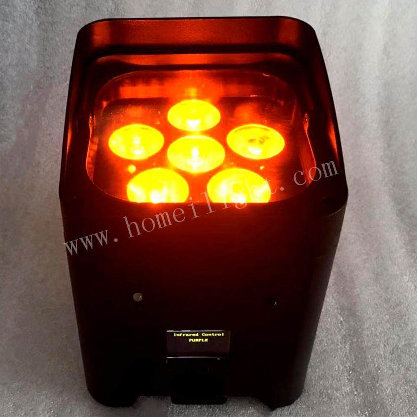 6颗18W无线帕灯舞台效果灯演出 酒吧 DJ 婚礼 演唱会打碟 六合一