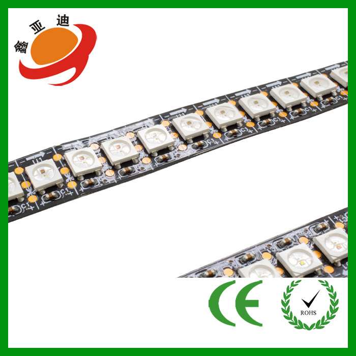 WS2812B全彩幻彩灯带144灯5050RGB贴片内置IC可编程5V灯带套管