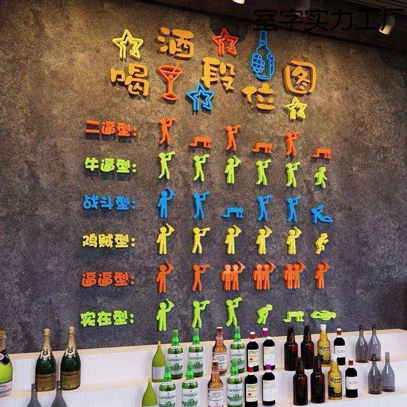 网红酒吧装饰品场景布置小酒馆墙贴创意烧烤店墙壁贴画工业风,3C数码配件,USB灯,淘宝优惠券,粉丝福利购,淘宝优惠卷