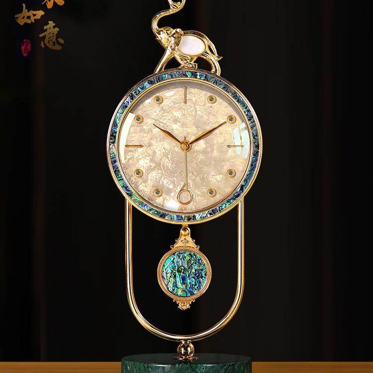 美式高档座钟客厅摆钟摆台式台钟复古摆件2024新款高级桌面时钟表,标准件/零部件/工业耗材,车间地垫,淘宝优惠券,粉丝福利购,淘宝优惠卷